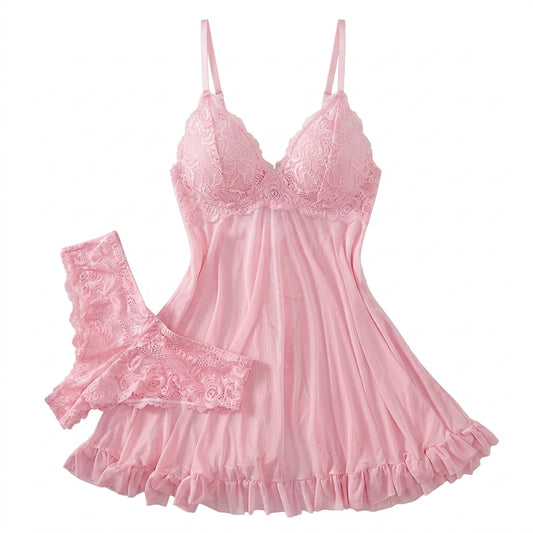 Aurora Lace Nightwear and Brief Set