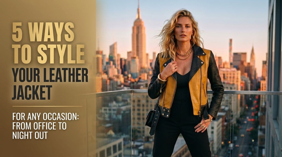 5 Ways to Style Your Leather Jacket for Any Occasion: From Office to Night Out