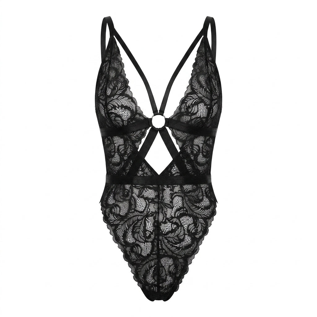 Lace Babydoll Teddy Nightwear Bodysuit