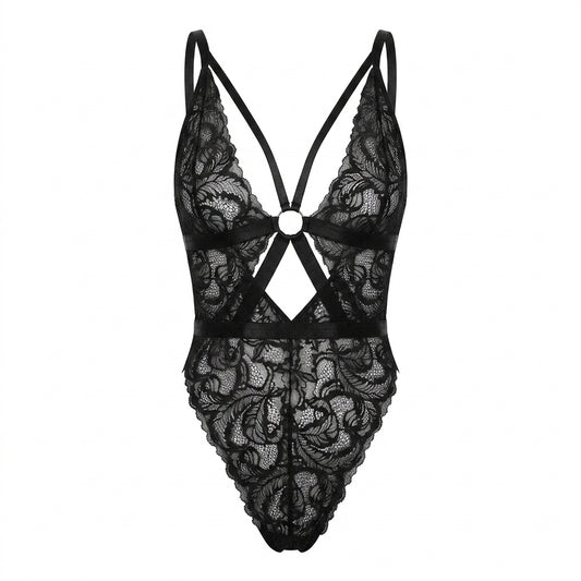 Lace Babydoll Teddy Nightwear Bodysuit