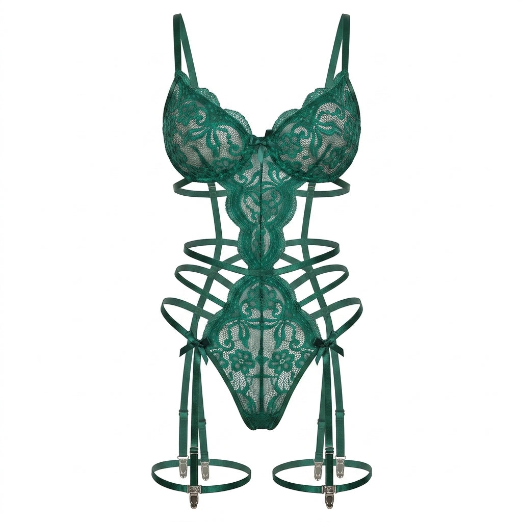 Seamless Lace Trim Bra and Panty Matching Lingerie Set