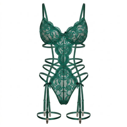 Seamless Lace Trim Bra and Panty Matching Lingerie Set
