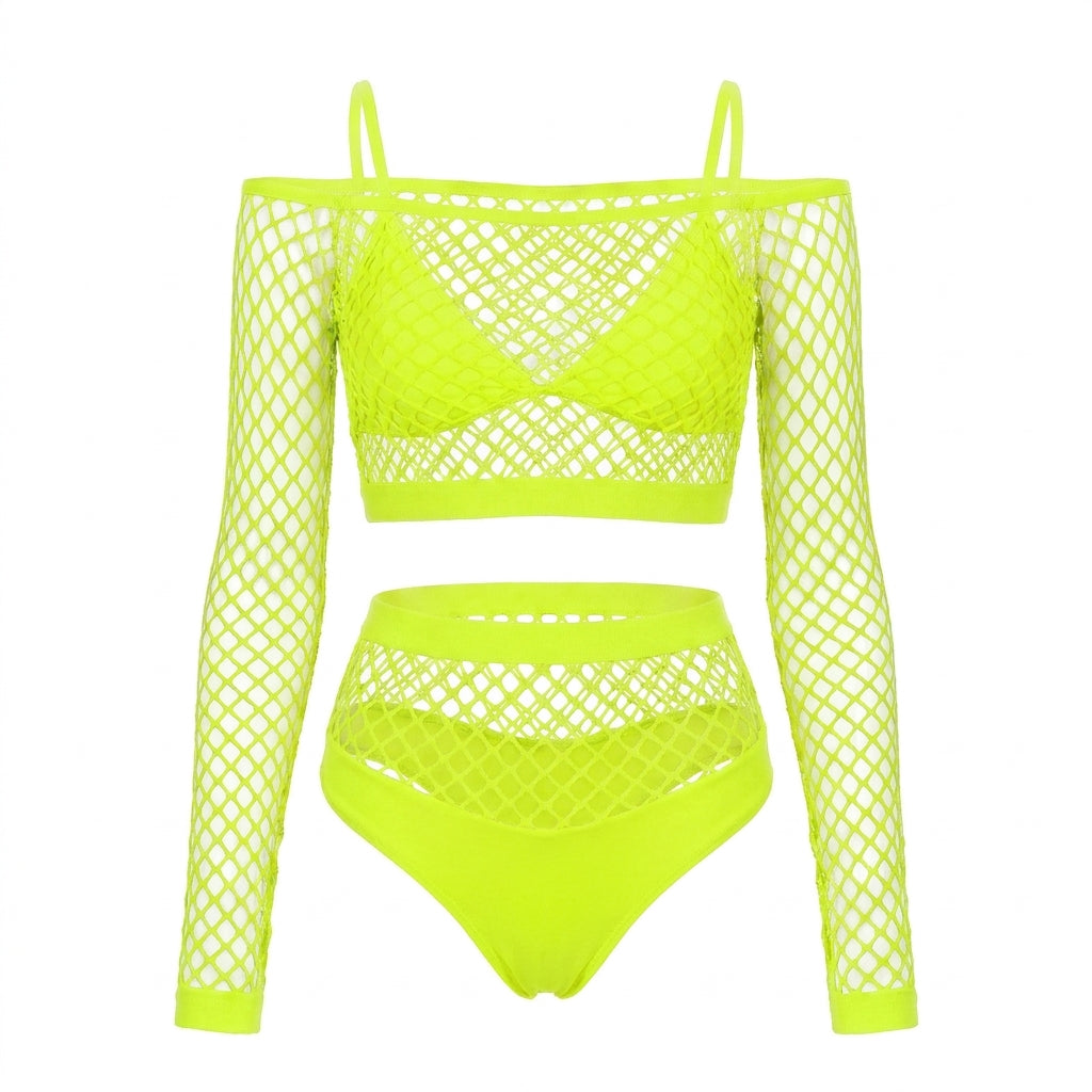 Fishnet Mesh Bodystocking Backless Lingerie