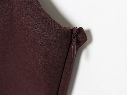 Square Neck Corset Style Draped Mini Dress