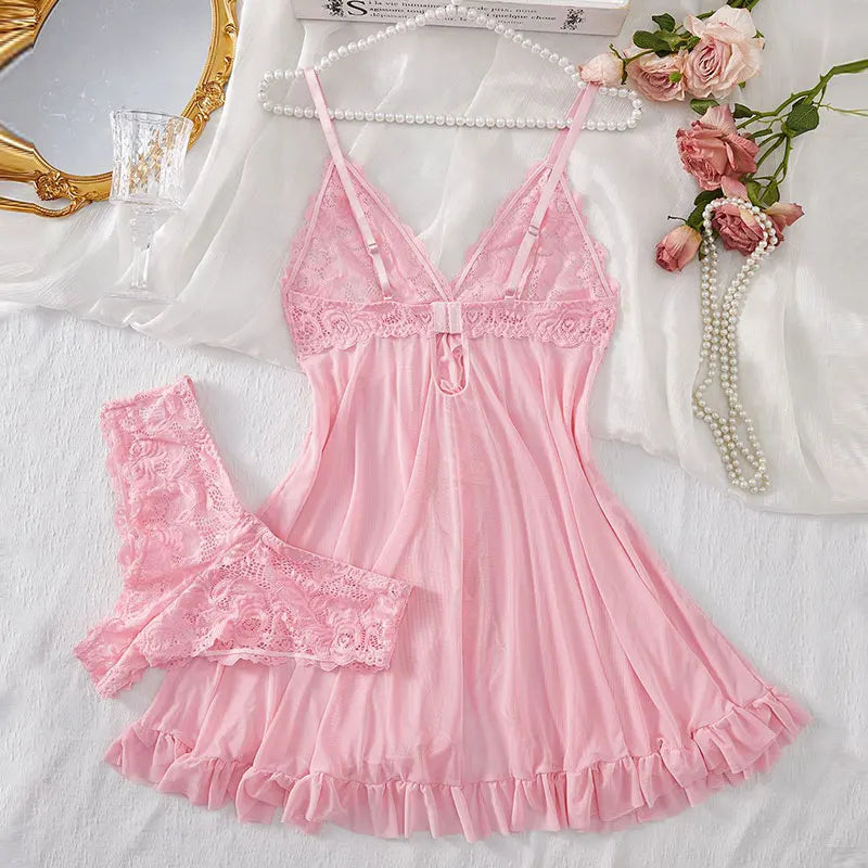 Aurora Lace Nightwear and Brief Set