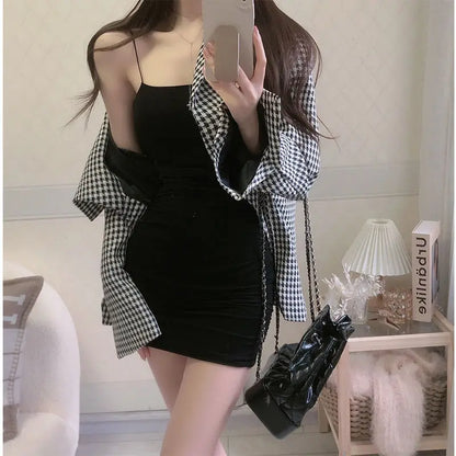 Spaghetti Strap Ruched Bodycon Mini Dress