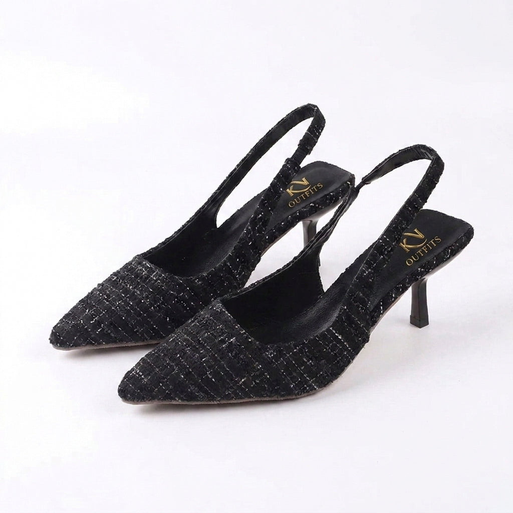 Nox Patent Square Toe Ankle Strap Heels