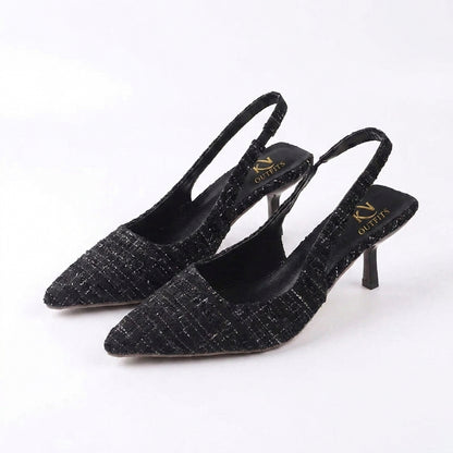 Nox Patent Square Toe Ankle Strap Heels