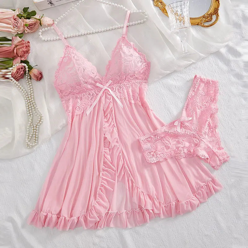 Aurora Lace Nightwear and Brief Set