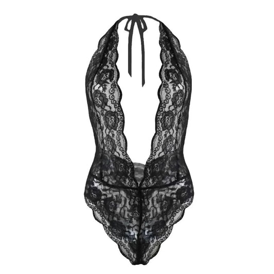 Lace Cutout Teddy Bodysuit Lingerie