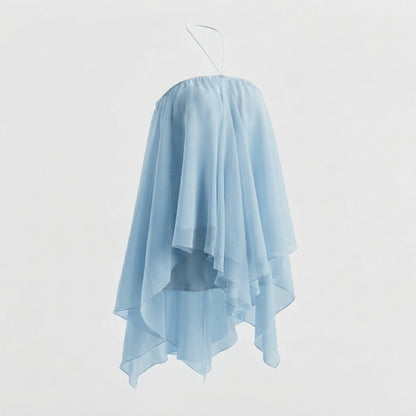 Halter Irregular Hem Dress