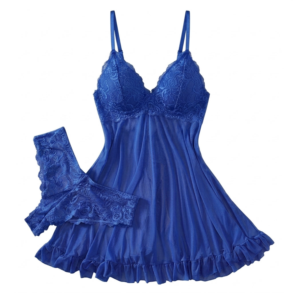 Aurora Lace Nightwear and Brief Set
