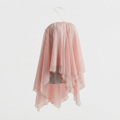 Halter Irregular Hem Dress