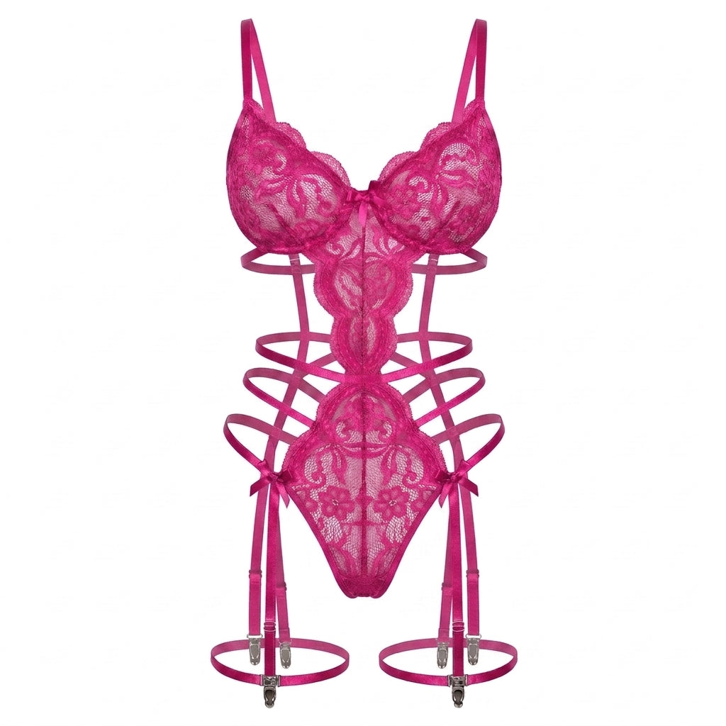 Seamless Lace Trim Bra and Panty Matching Lingerie Set