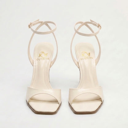 Nox Square Toe Ankle Strap Heels